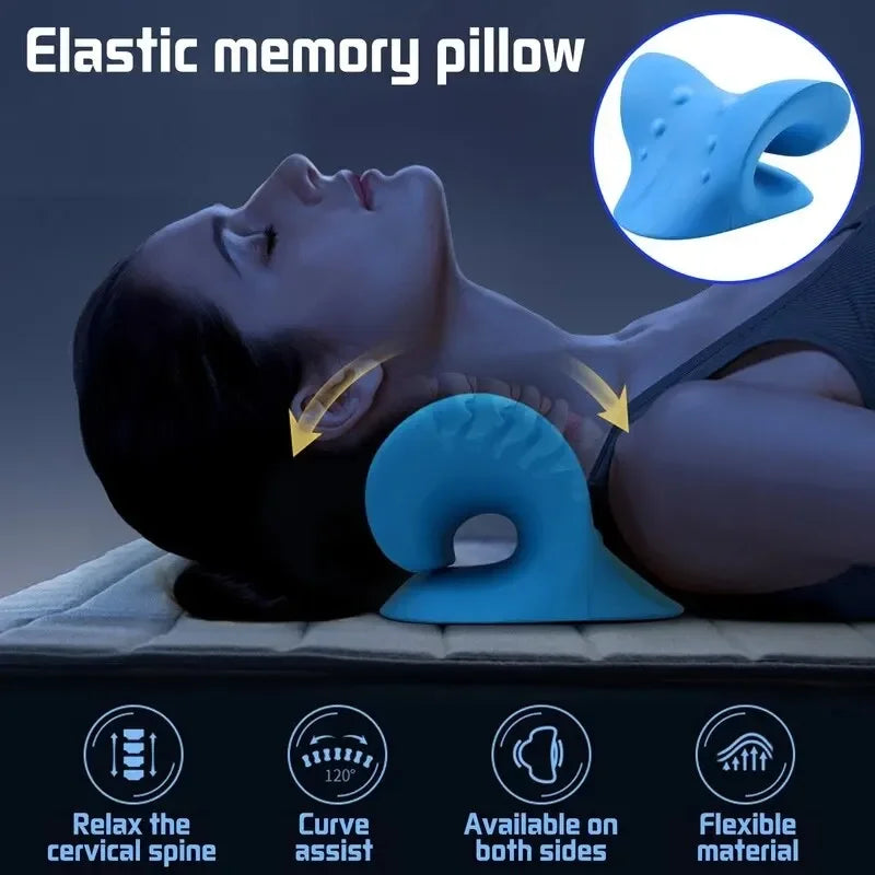 Ergonomic Neck Traction Pillow — Relax, Stretch & Relieve Tension
