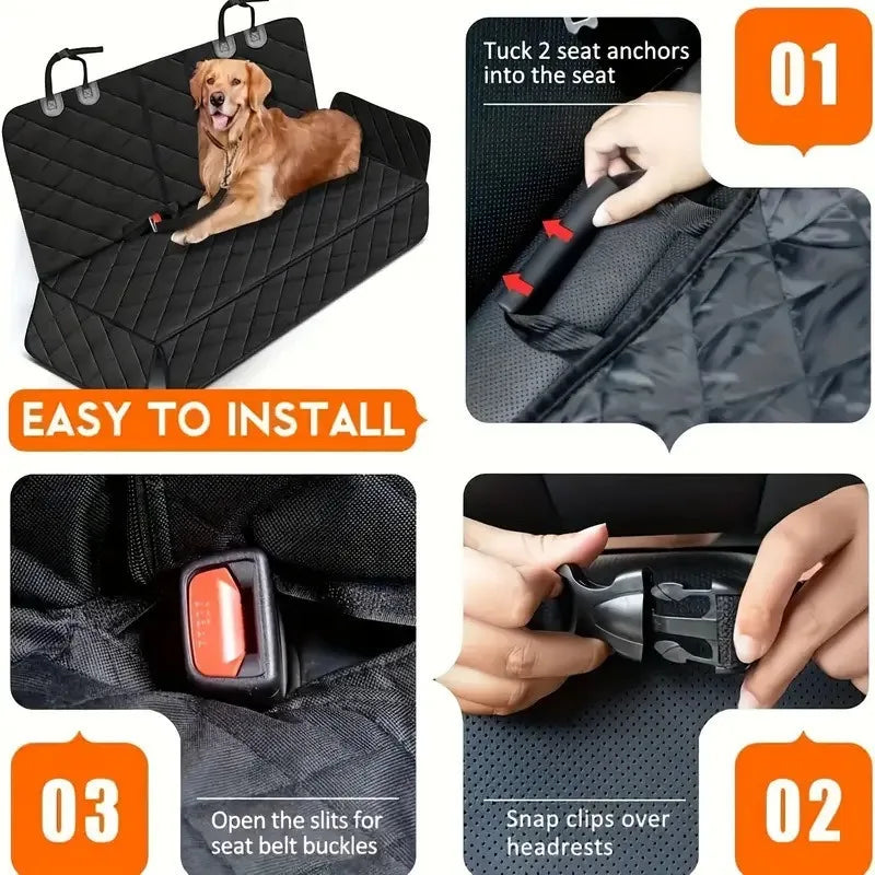 Waterproof Pet Car Seat Cover — Keep Your Car Clean
