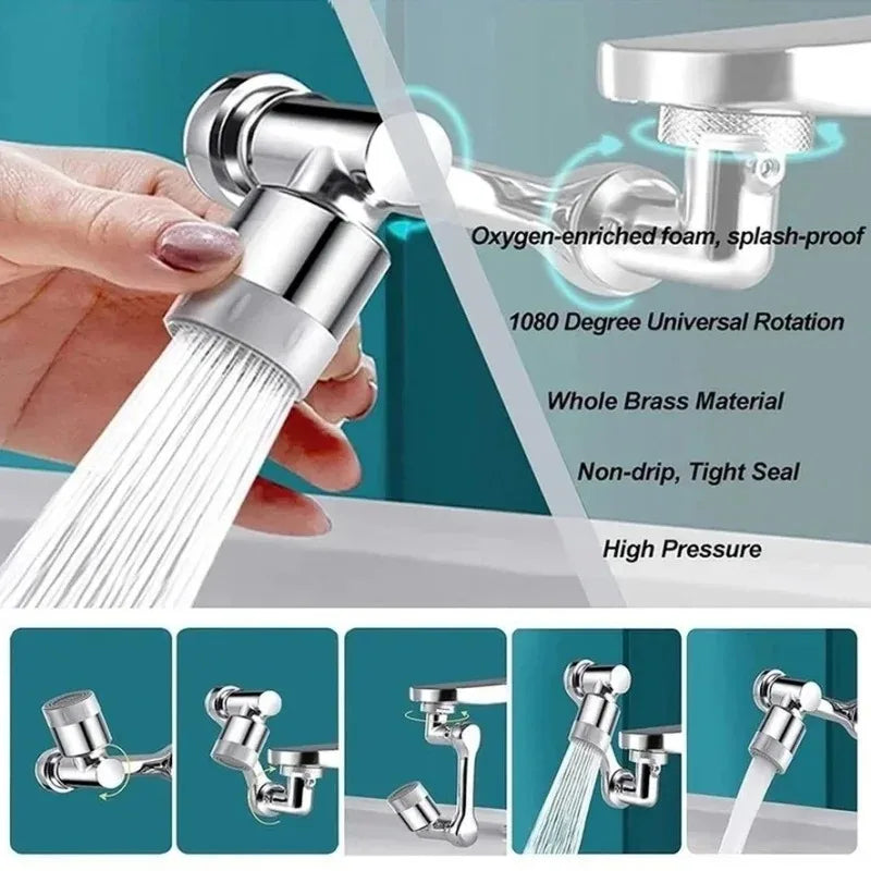 1080° Rotating Faucet Extender — Upgrade Your Sink Instantly